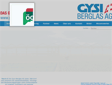 Tablet Screenshot of gysiberglas.ch